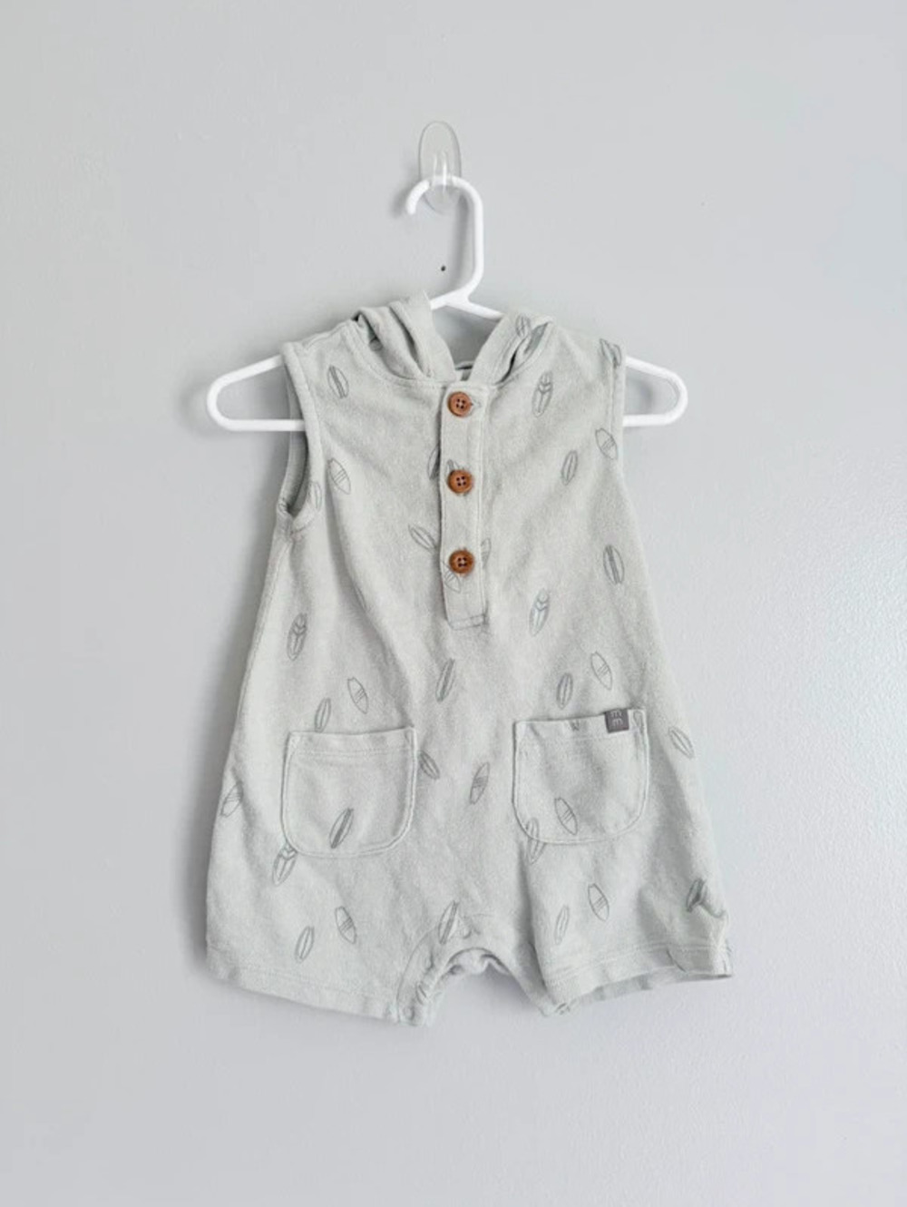 Modern Moments Gerber Hooded Romper 12M